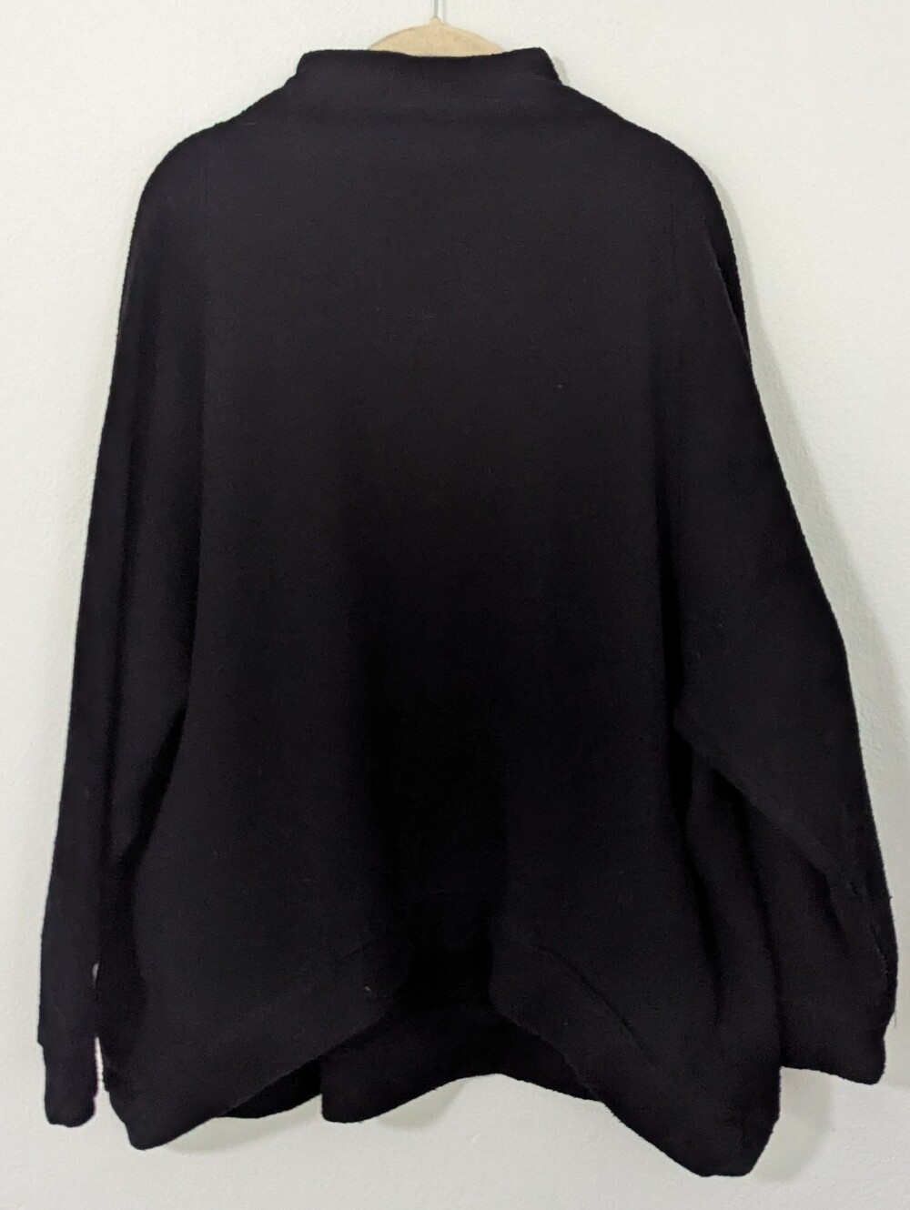 Free People FP Beach Mock Neck Oversized Sweater Tunic Knit Black Small S